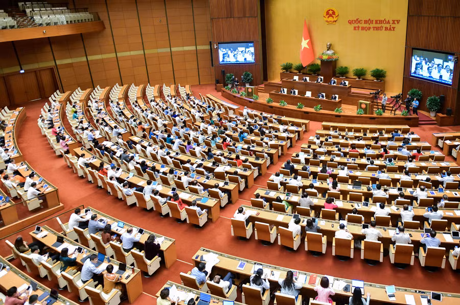 Quốc hội thảo luận tại hội trường chiều 29/5.