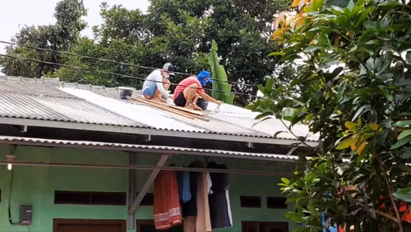 Mái nhà mát mẻ có thể giúp giảm nhiệt độ đáng kể trong nhà. Ảnh: BeCool Indonesia