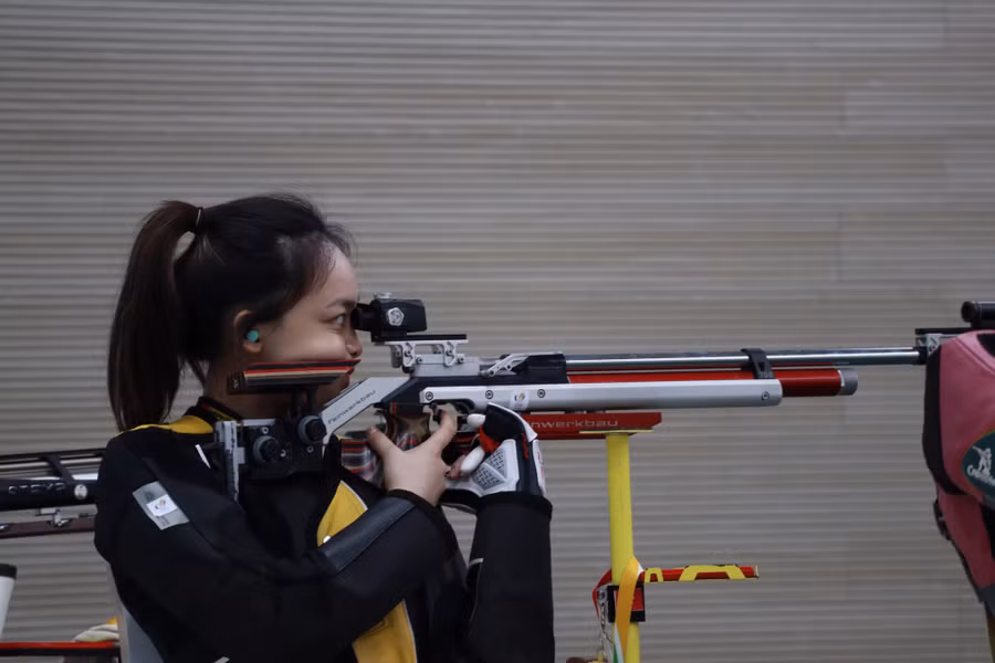 Nữ xạ thủ Phí Thanh Thảo.
