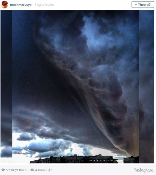 Mây lạ vần vũ trên bầu trời Moskva ảnh 5