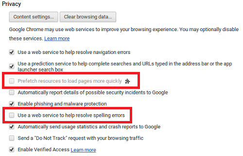 Tắt những tùy chọn cao cấp trong trình duyệt để máy chạy nhanh hơn. Tắt những tùy chọn cao cấp trong trình duyệt để máy chạy nhanh hơn.