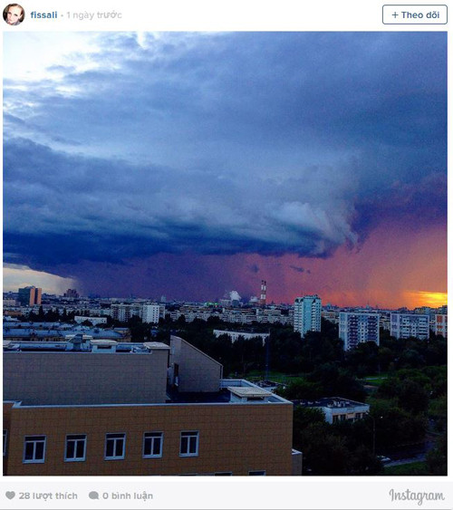 Mây lạ vần vũ trên bầu trời Moskva ảnh 6