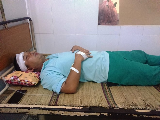 Anh Tân đang được điều trị tại Bệnh viện Đa khoa Nghệ An Anh Tân đang được điều trị tại Bệnh viện Đa khoa Nghệ An