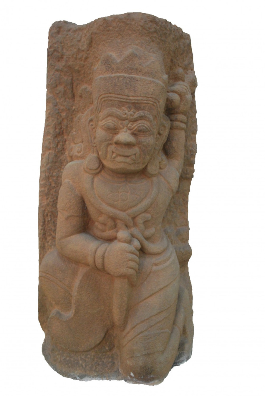 Phù điêu thần Hộ pháp Mả Chùa (ảnh: Bảo tàng tỉnh Bình Định).