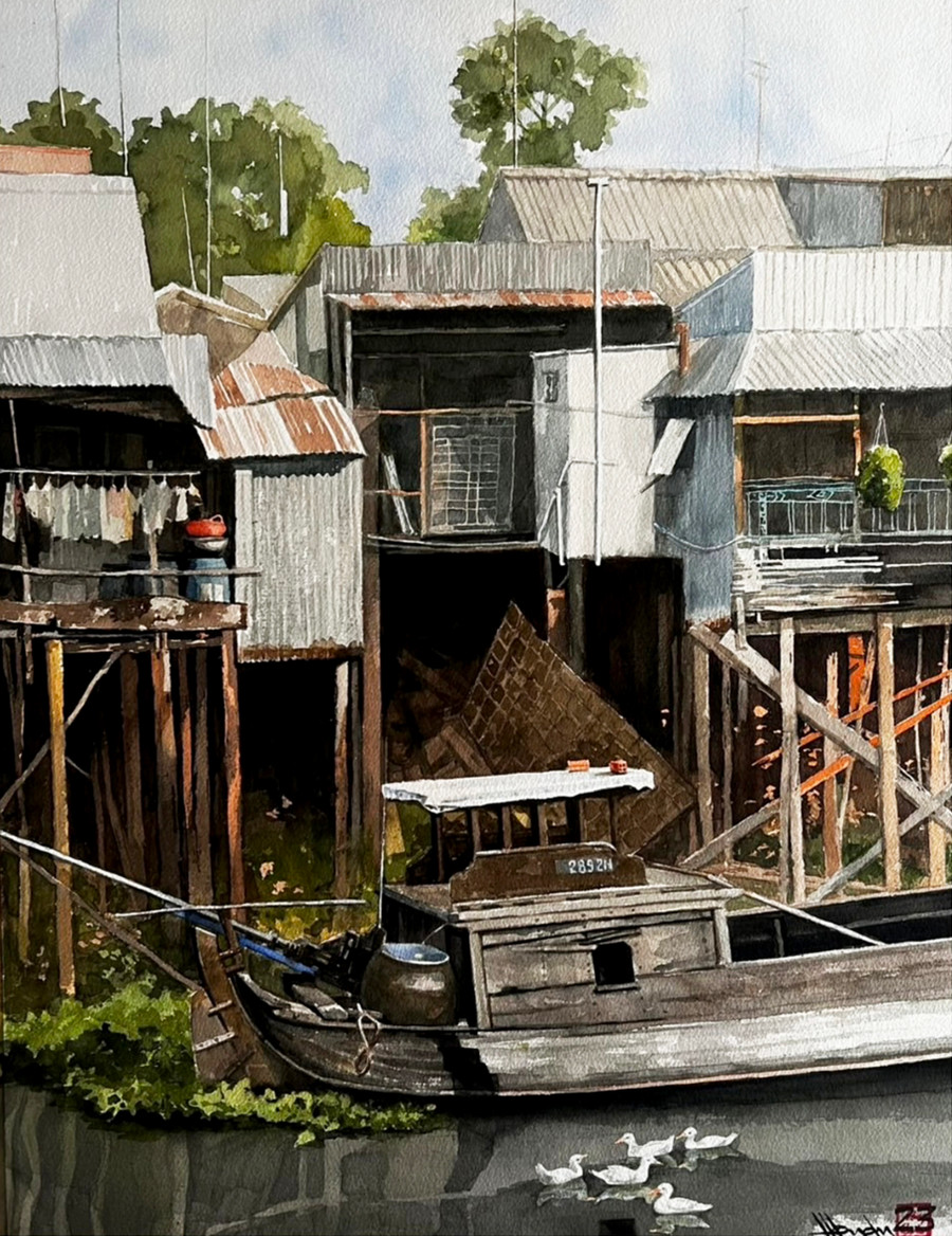 Tác phẩm &apos;Bình yên sông nước&apos;.