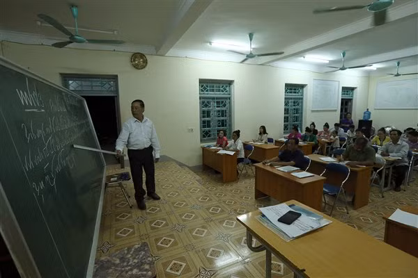 Những lớp học chữ Thái cổ góp phần bảo tồn, gìn giữ văn hóa dân tộc Thái.