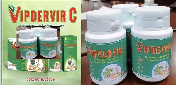 Sản phẩm Vipdervir và Vipdervir C chỉ khác nhau chữ “C”.