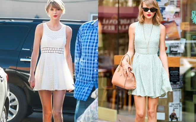 Tại sao đôi chân của Taylor Swift trị giá gần 1000 tỷ? ảnh 14 Taylor Swift là tín đồ của các thể loại váy.