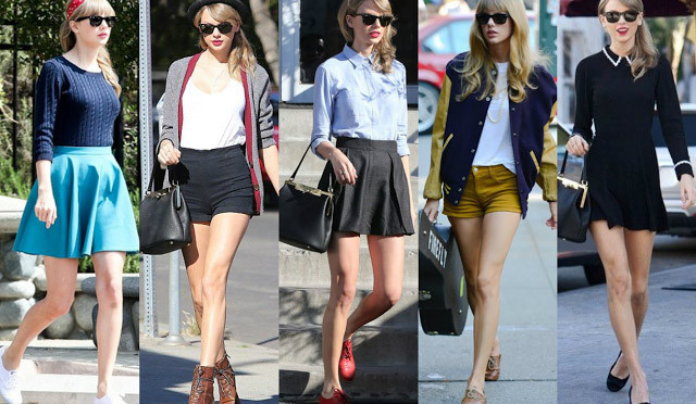 Tại sao đôi chân của Taylor Swift trị giá gần 1000 tỷ? ảnh 13 Sở hữu vóc dáng thanh mảnh và khuôn mặt thanh tú, Taylor Swift phù hợp với style vừa tiểu thư mà vừa năng động khỏe khoắn.
