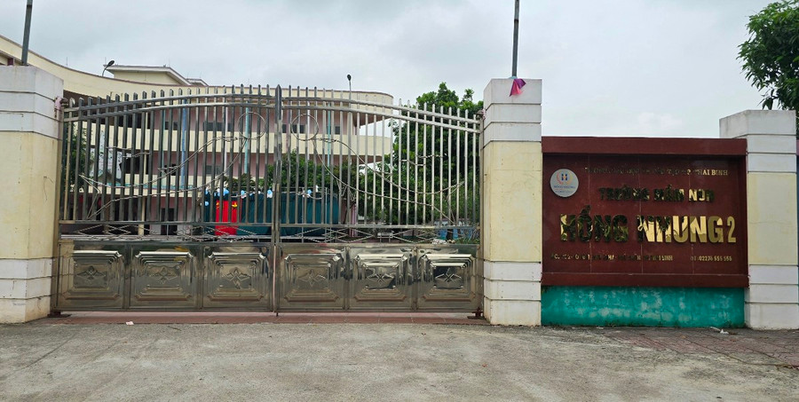 Trường Mầm non Hồng Nhung 2, nơi xảy ra sự việc. Ảnh: M.C