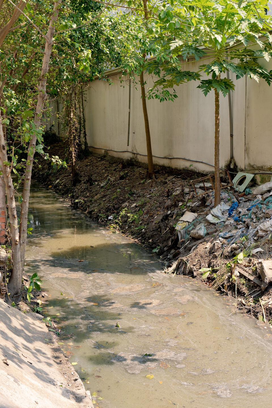 Những con kênh ô nhiễm trước và sau khi được nhóm Sài Gòn Xanh dọn rác. Những con kênh ô nhiễm trước và sau khi được nhóm Sài Gòn Xanh dọn rác.