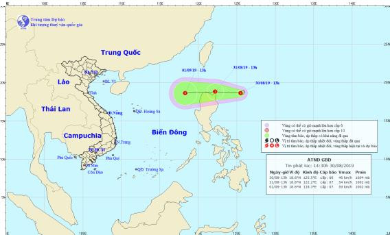 Biển Đông lại xuất hiện áp thấp nhêt đới