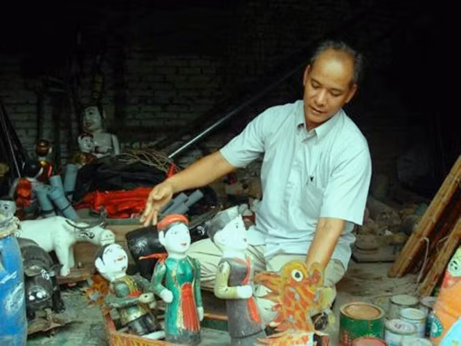 Rối nước Đồng Ngư đã có từ thời Lý.