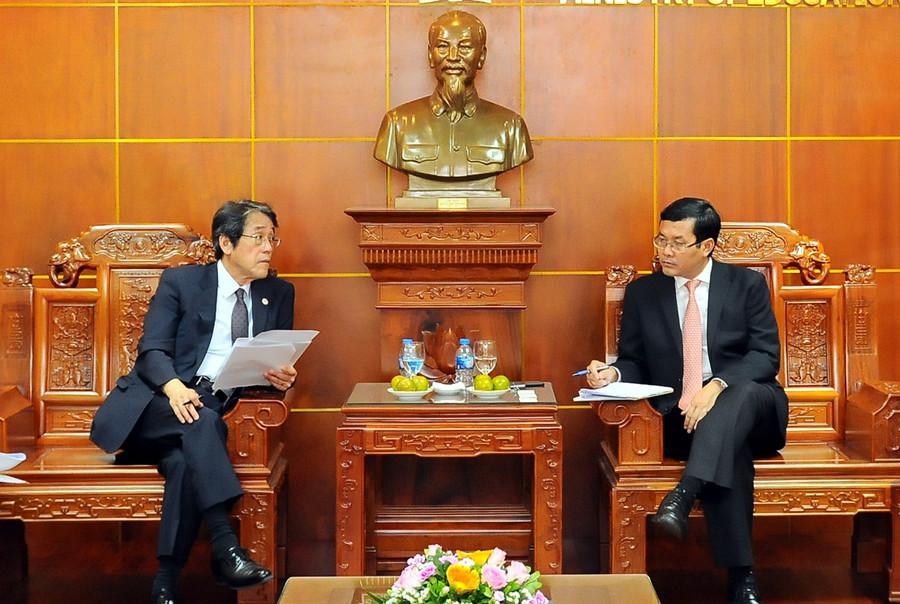 Thứ trưởng Nguyễn Văn Phúc đánh giá cao hiệu quả của chương trình học bổng JDS mà Chính phủ Nhật Bản dành cho học viên Việt Nam