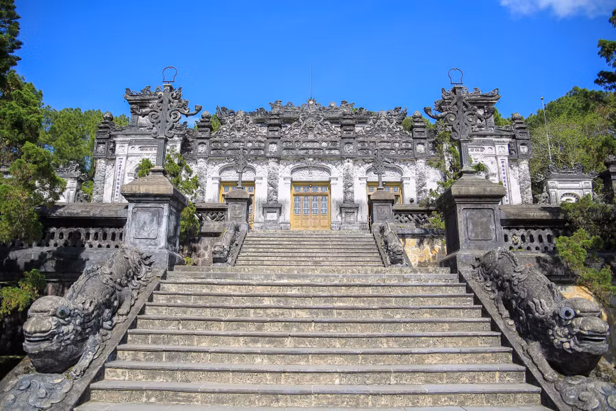 Cung Thiên Định – vị trí cao nhất của lăng.