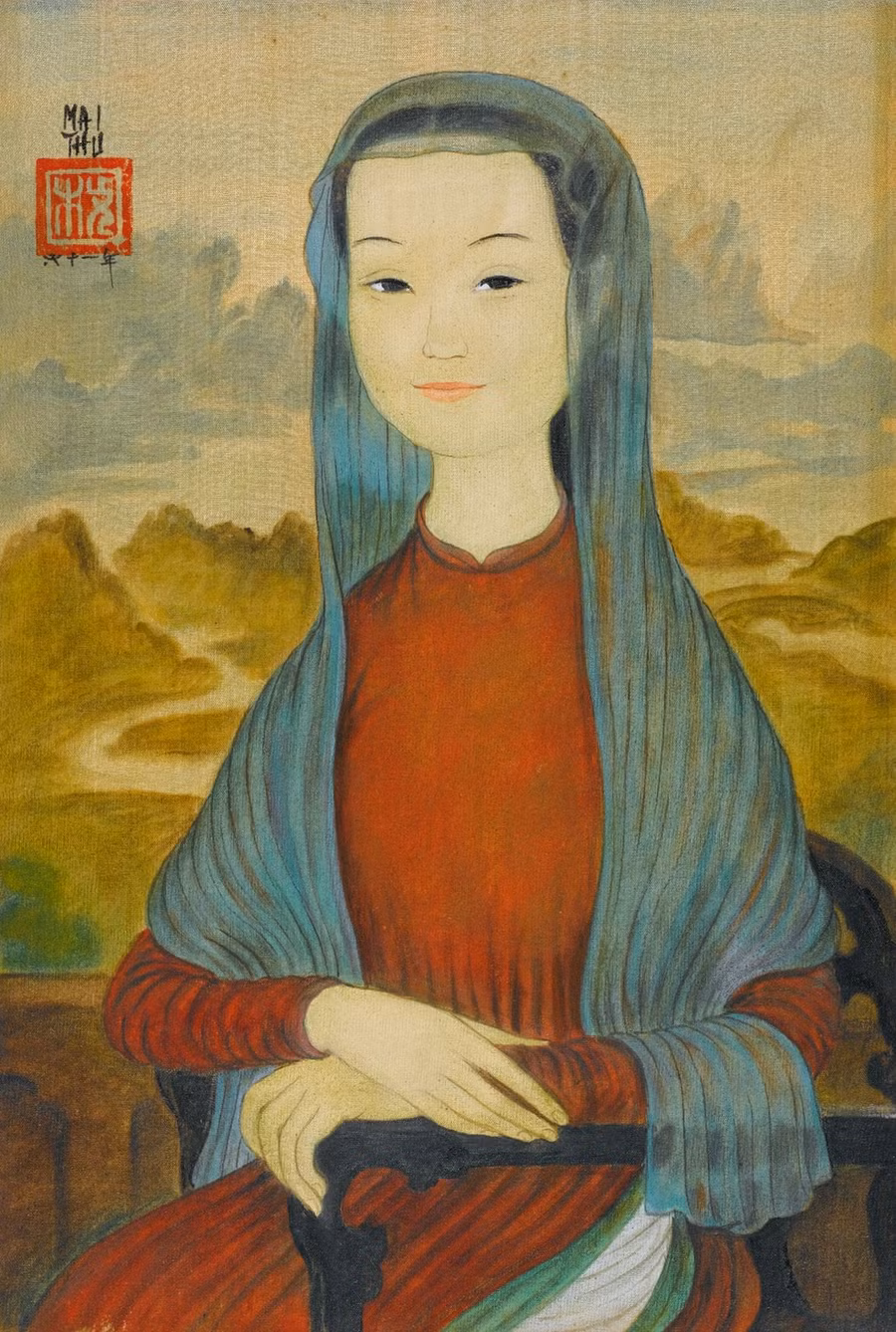 Bức tranh 'Mona Lisa' đầu tiên do Mai Trung Thứ vẽ năm 1958 vừa được đấu giá tại Singapore với giá hơn 5,3 tỉ đồng.