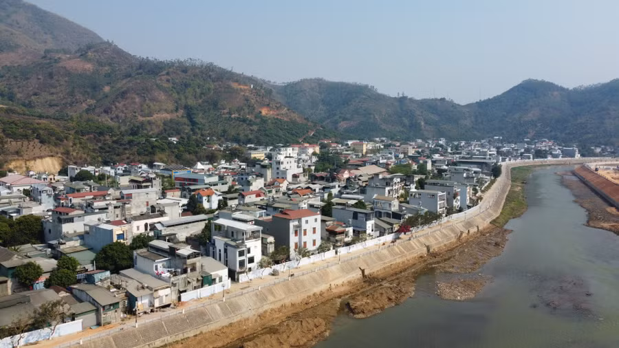 Một góc khu dân cư của huyện Sông Mã.