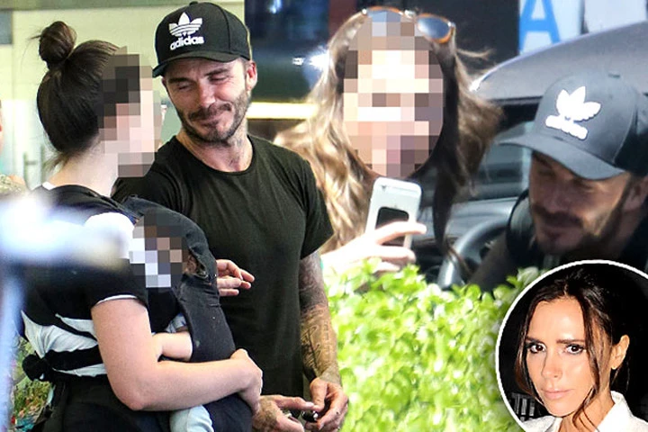 Victoria nổi máu ghen khi David Beckham trò chuyện với gái trẻ