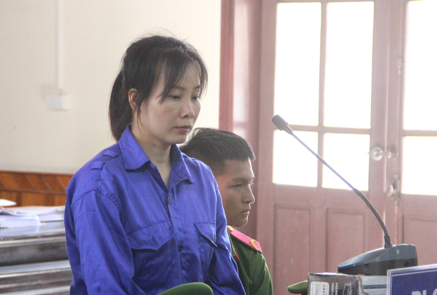 Hoàng Thị Thảo bị HĐXX tuyên phạt 20 năm tù. Hoàng Thị Thảo bị HĐXX tuyên phạt 20 năm tù.