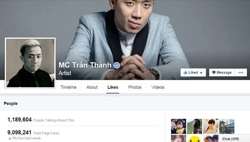 Fanpage của Trấn Thành bất ngờ vượt mặt Hoài Linh