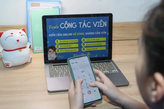 Sinh viên cần cảnh giác với những cạm bẫy lừa đảo việc nhẹ, lương cao trên không gian mạng.