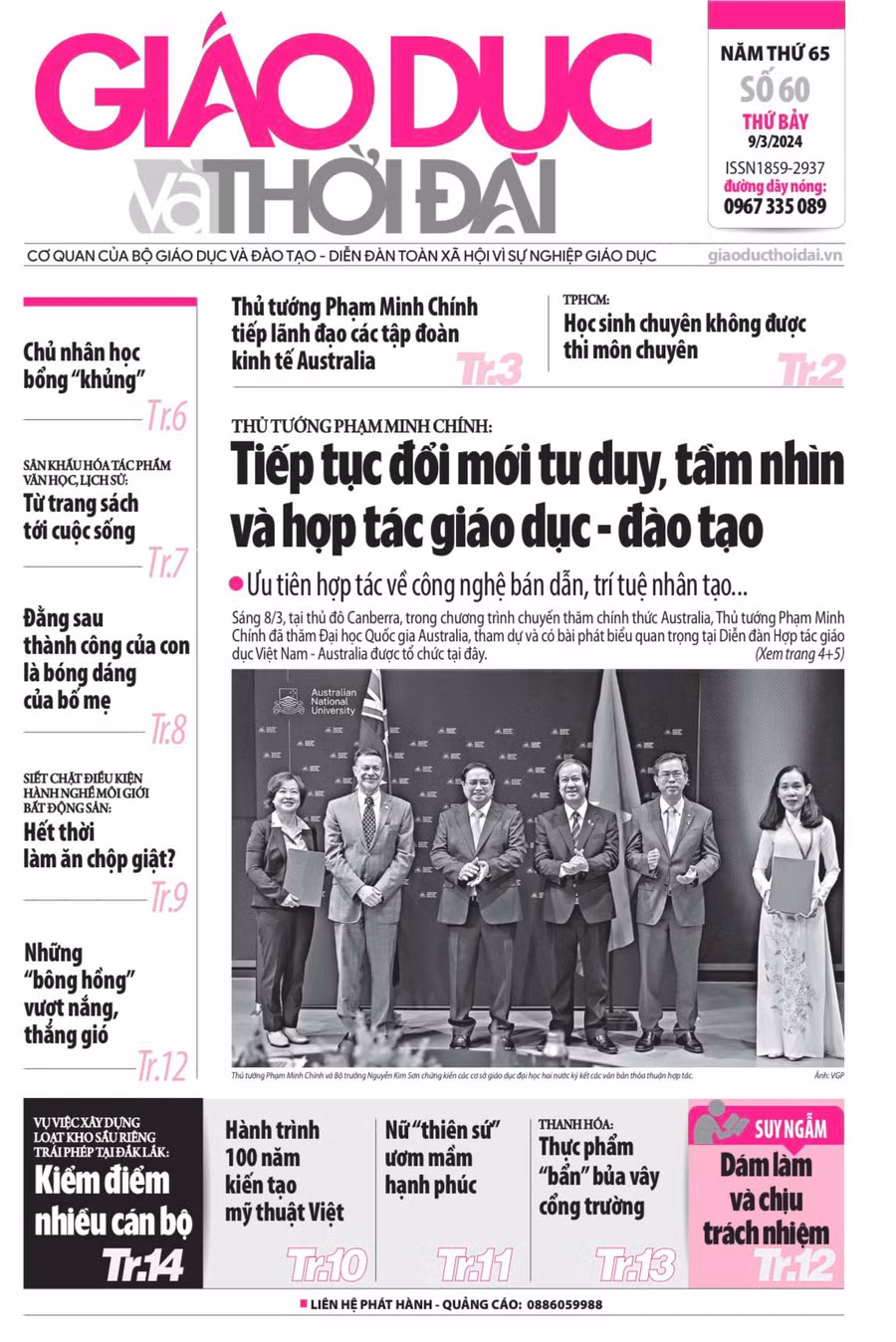 Tin tức báo in 9/3: Học sinh chuyên không được thi môn chuyên