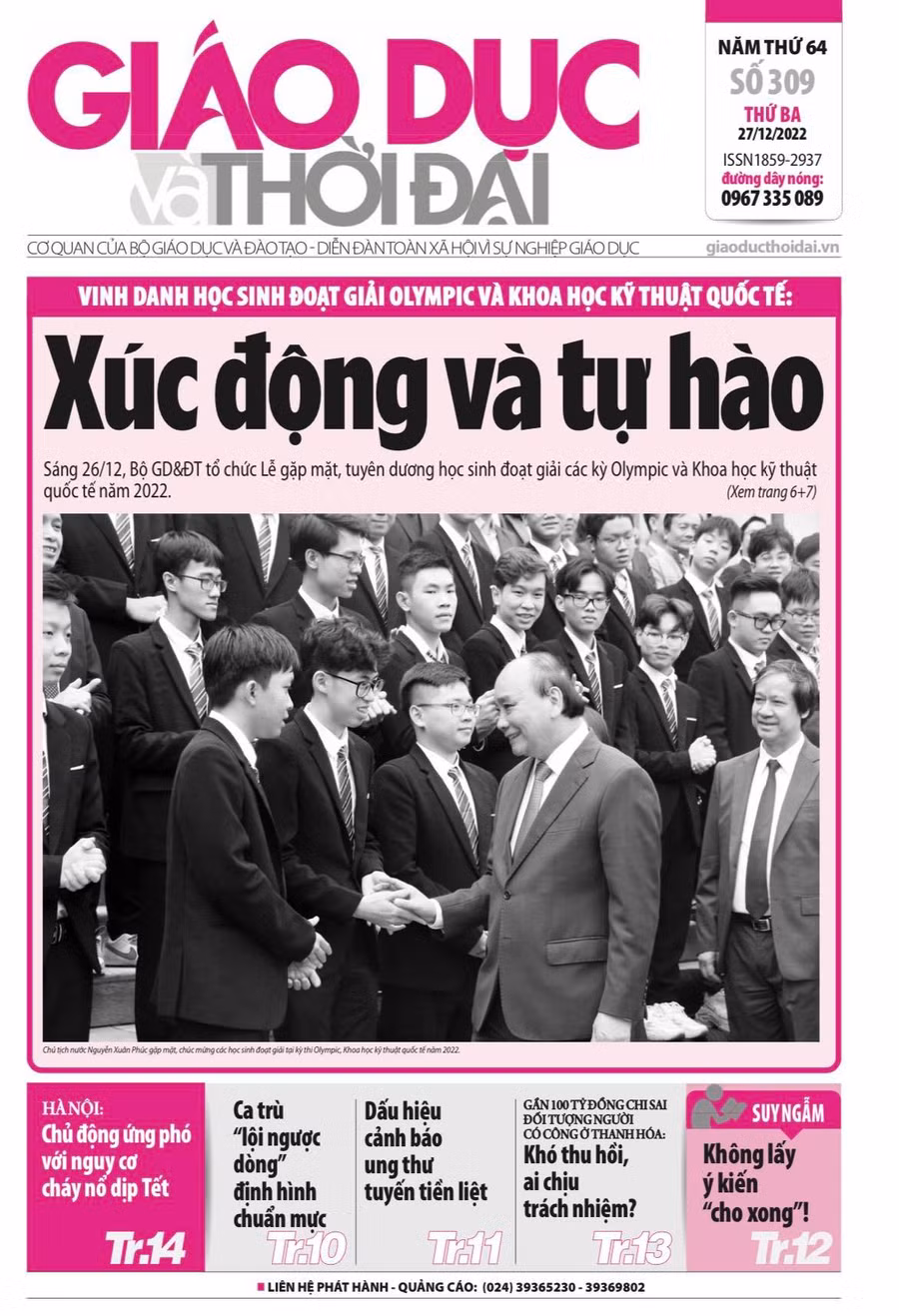 Tin tức báo in 27/12: Tạo động lực cho thế hệ trẻ phát triển