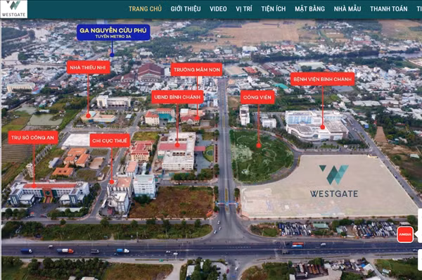 Dự án Westgate Bình Chánh được một trang môi giới giới thiệu các tiện ích đi kèm.