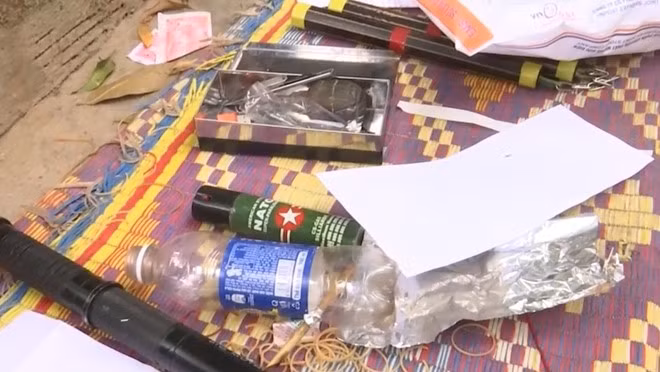 Số tang vật được cơ quan chức năng phát hiện.