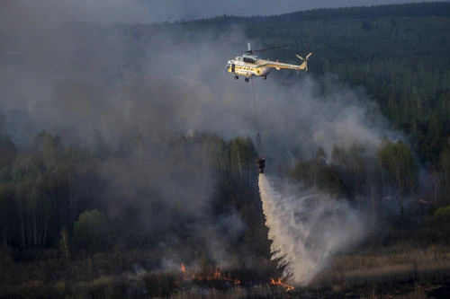 Cháy lớn gần nhà máy hạt nhân Chernobyl