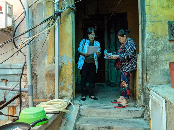 Bà Bạch Quế Hương tại căn nhà của cụ Bạch Thái Bưởi.