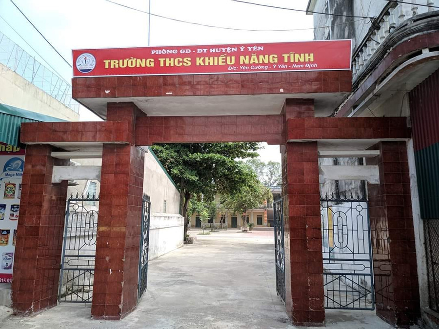 Ngôi trường mang tên nhà giáo dục Khiếu Năng Tĩnh tại quê hương Nam Định.