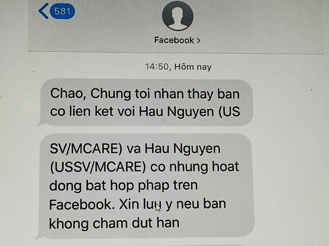 Facebook phát đi thông báo tới hàng nghìn người dùng vì kết bạn với tài khoản Hau Nguyen.