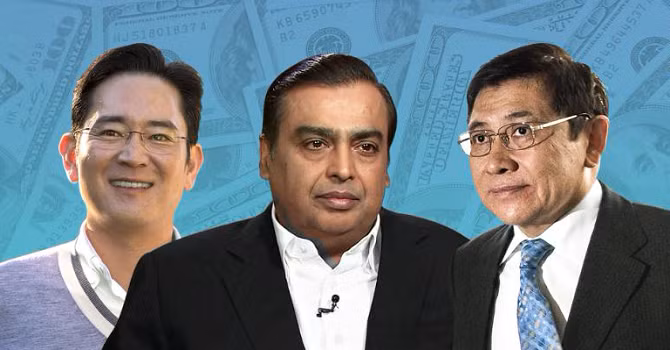 Gia tộc tại Ấn Độ đứng đầu trong bảng xếp hạng.