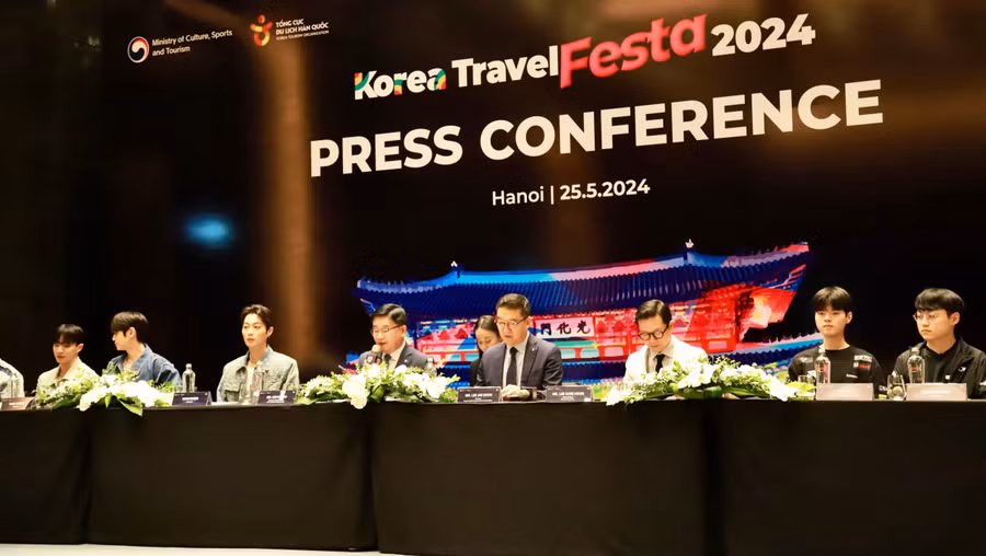 Buổi họp báo do Bộ VHTT&DL Hàn Quốc, Tổng Cục Du lịch Hàn Quốc (KTO) tổ chức.