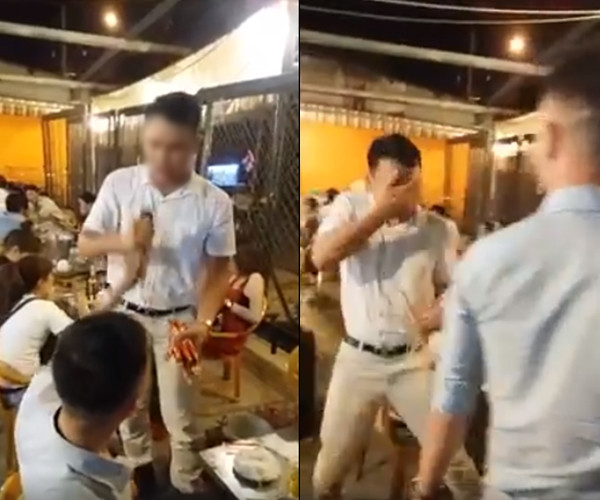 Nam thanh niên hát rong bị cướp micro, hất bia vào mặt ảnh 1 Nam thanh niên hát rong bị cướp micro, hất bia vào mặt ảnh 1