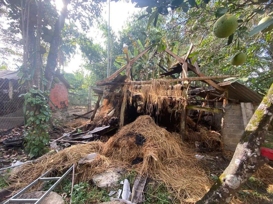 Hiện trường xảy ra vụ việc. Hiện trường xảy ra vụ việc.