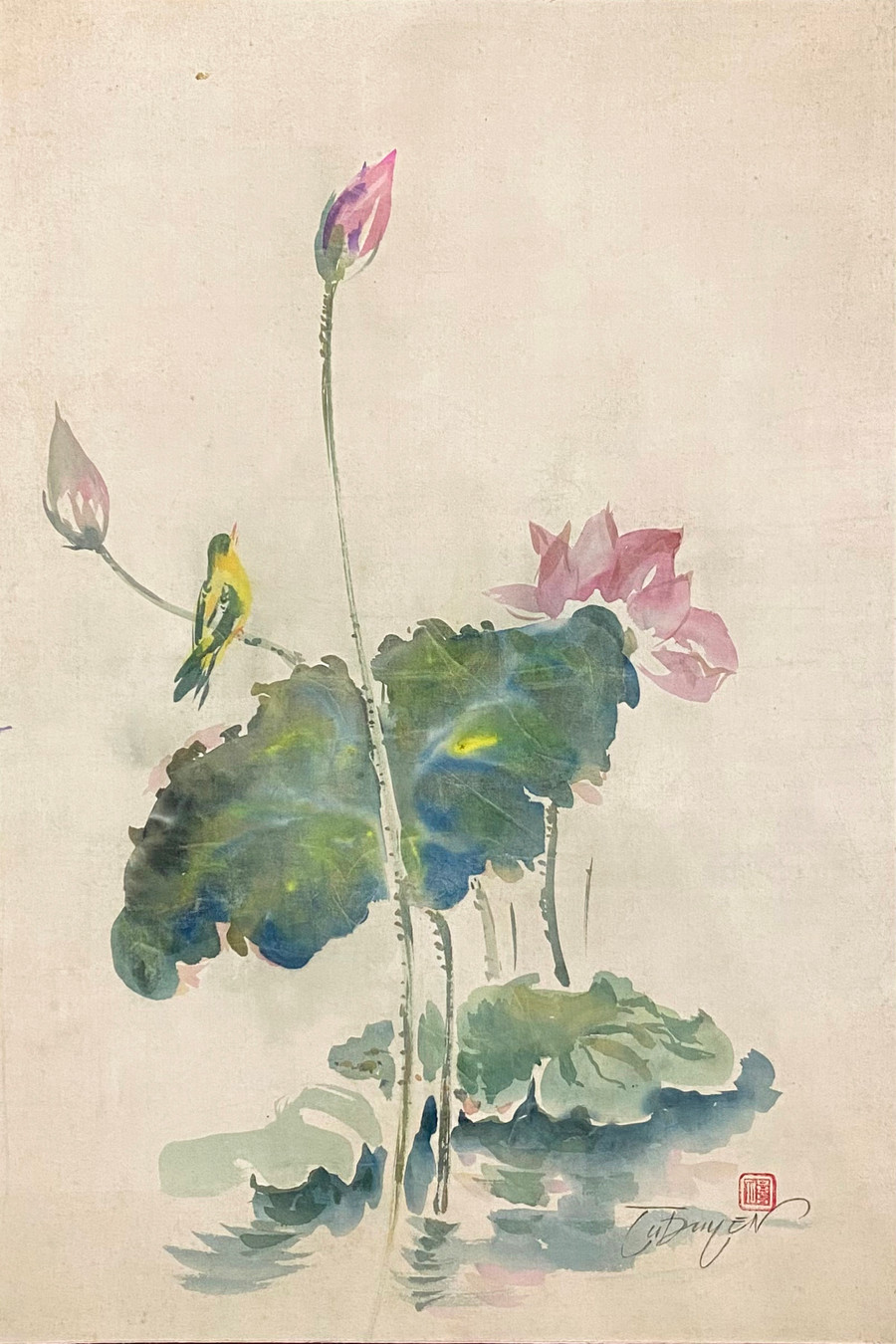 Tú Duyên rất kiệm màu nhưng hình họa rất có khí chất và chân thật. Tú Duyên rất kiệm màu nhưng hình họa rất có khí chất và chân thật.