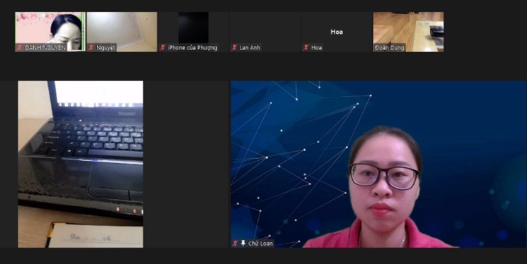 Cô Loan nỗ lực không ngừng trong tìm tòi, đổi mới, ứng dụng CNTT vào chuyên môn.