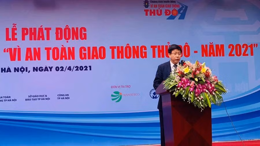 Ông Dương Đức Tuấn - Phó Chủ tịch UBND TP Hà Nội phát biểu tại buổi lễ.