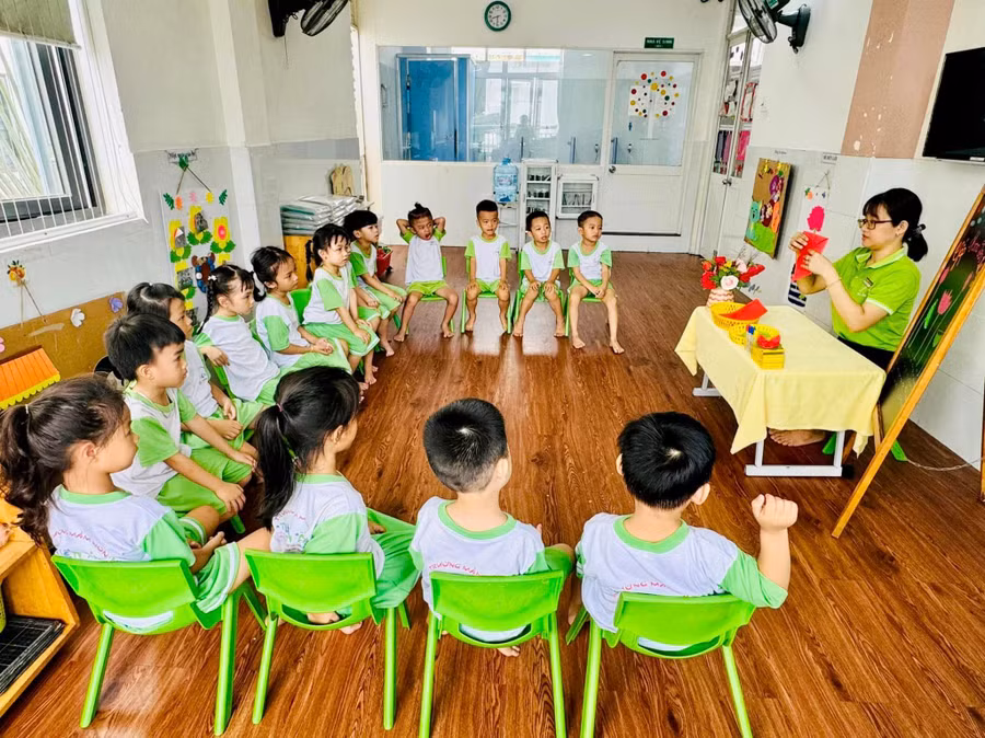 Học sinh lớp Chồi, Trường Mầm non Thiên Ân 3 (TP Thủ Đức).