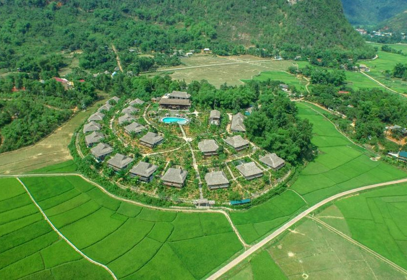 Dự án Khu Du lịch sinh thái nghỉ dưỡng Mai Châu Ecologde do Công ty TNHH Du lịch nghỉ dưỡng sinh thái Mai Châu thực hiện không cung cấp được văn bản quy hoạch, giấy phép xây dựng. (Ảnh: Mai Châu Ecologde)