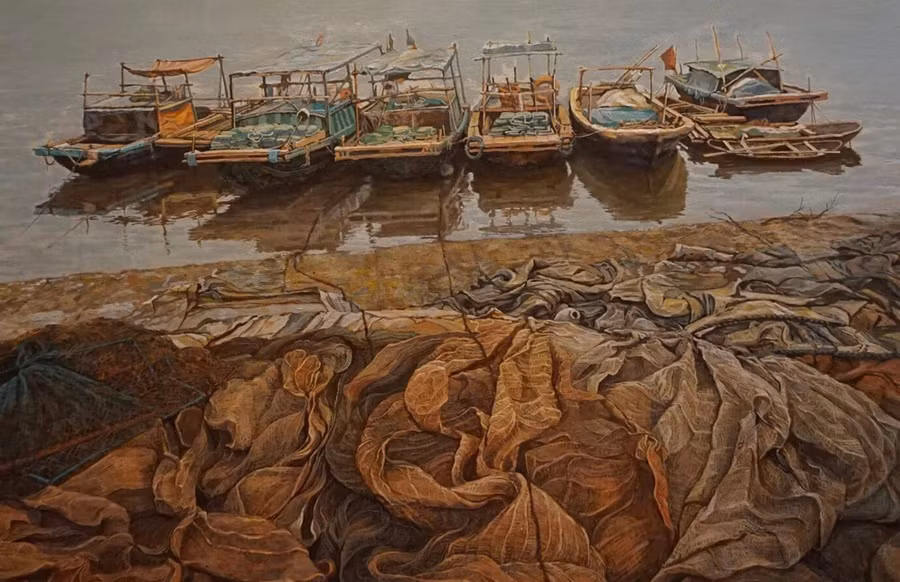 Tác phẩm của họa sĩ Phạm Xuân Trung.