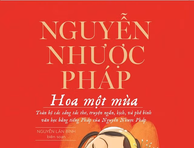 Bìa cuốn sách “Hoa một mùa” của Nguyễn Nhược Pháp