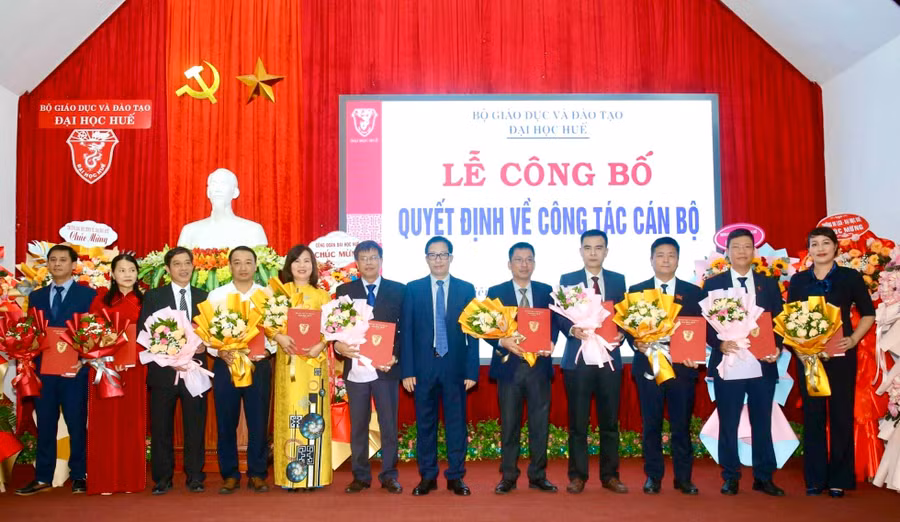 ĐH Huế bổ nhiệm, điều chuyển nhiều vị trí lãnh đạo đơn vị trực thuộc, thành viên.