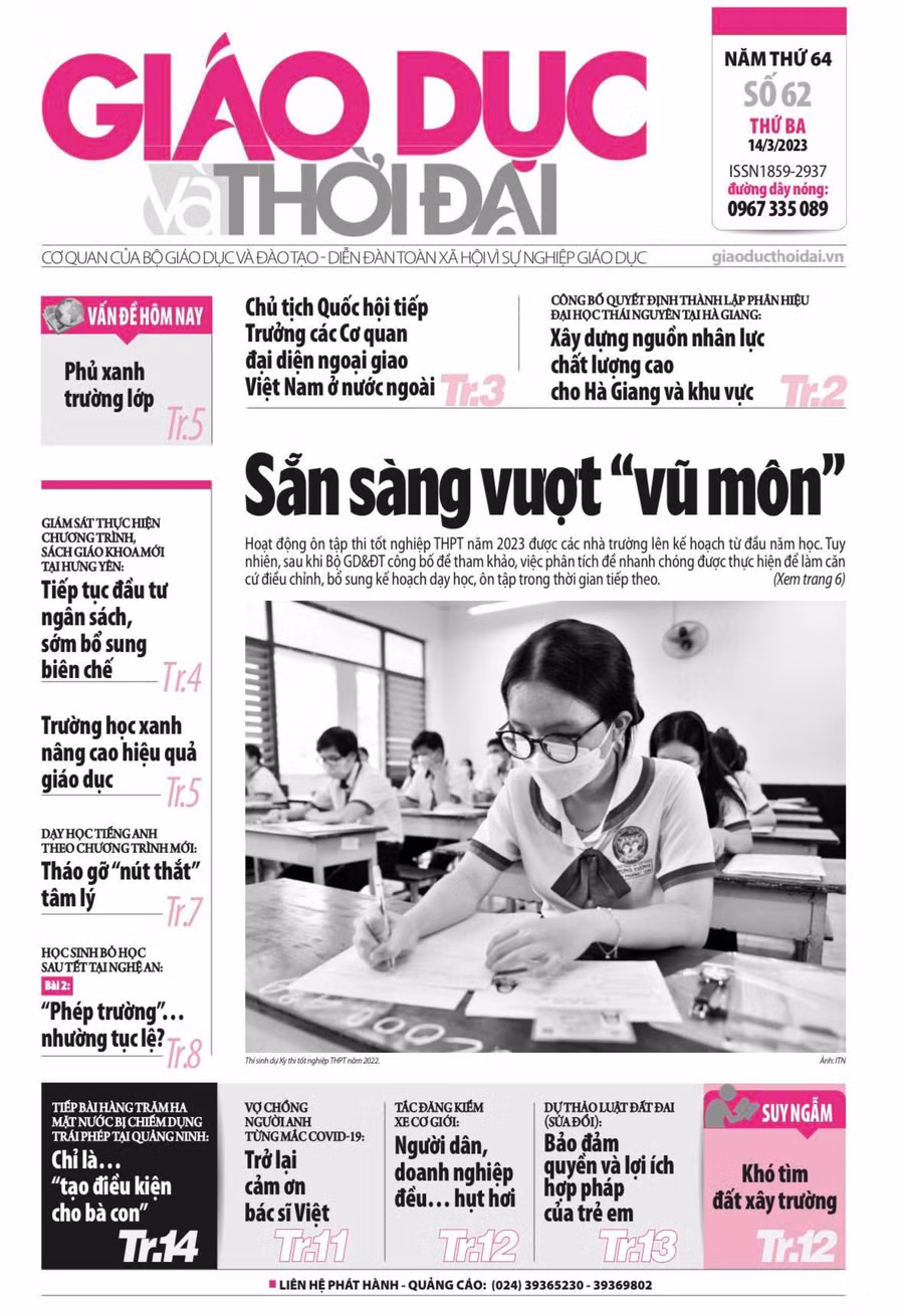 Tin tức báo in 14/3: Vì sao phải lấy ý kiến trẻ em về Luật Đất đai?