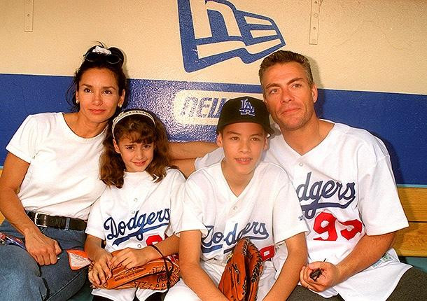 Van Damme with family.