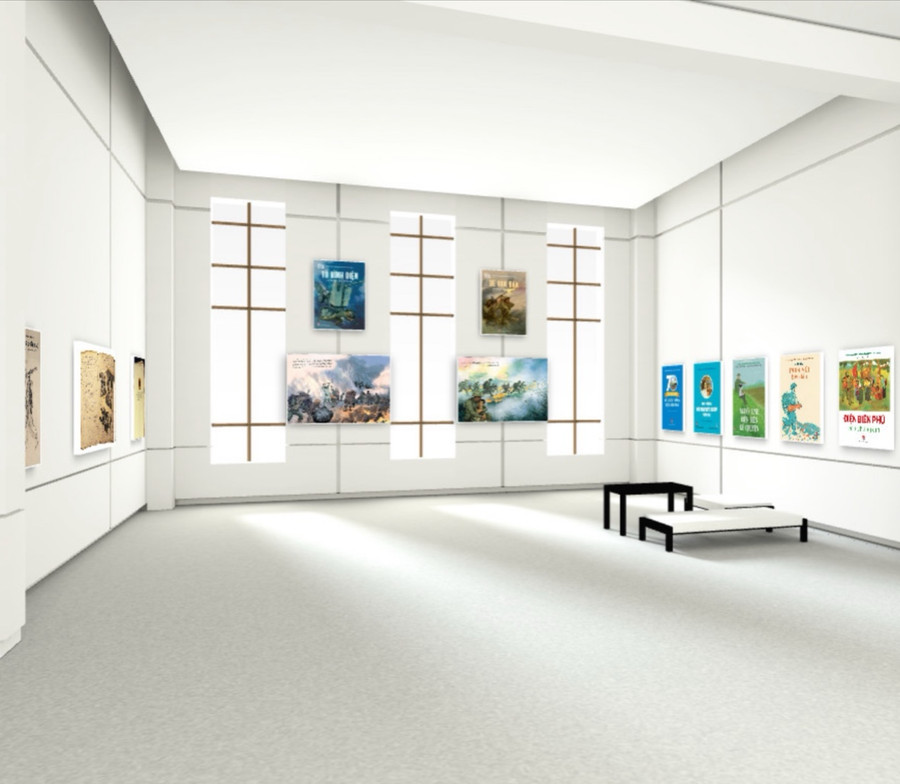 Không gian triển lãm trực tuyến do NXB Kim Đồng thực hiện.