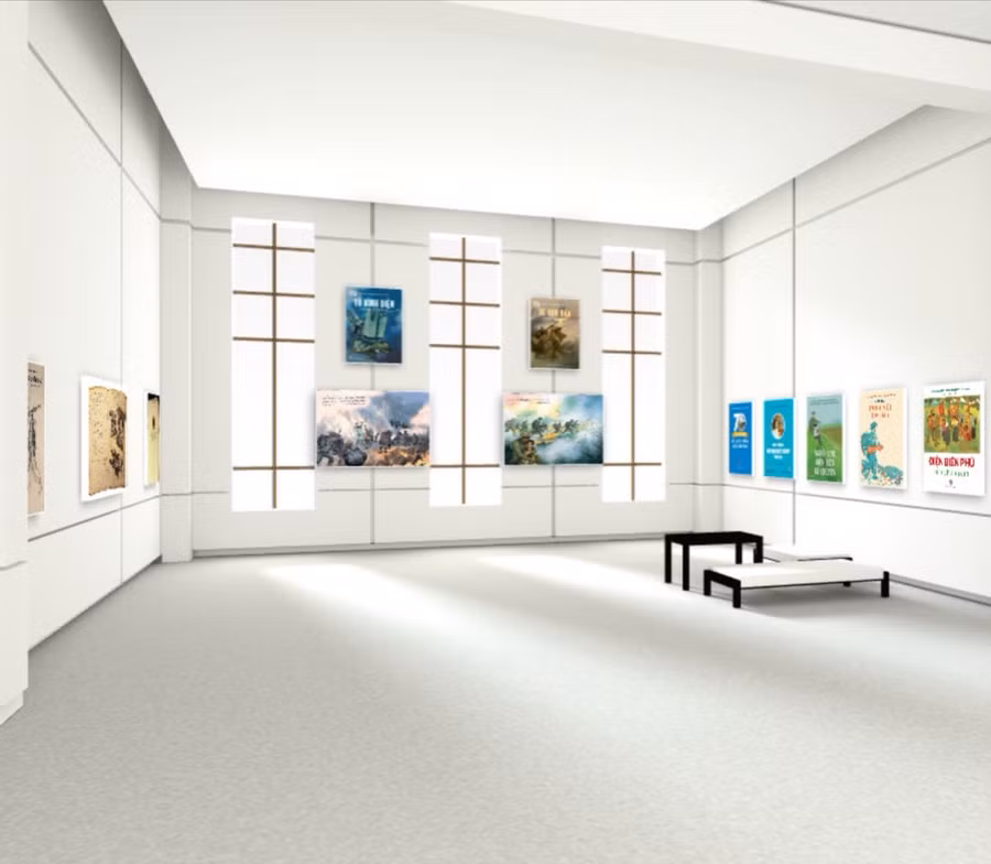 Không gian triển lãm trực tuyến do NXB Kim Đồng thực hiện.