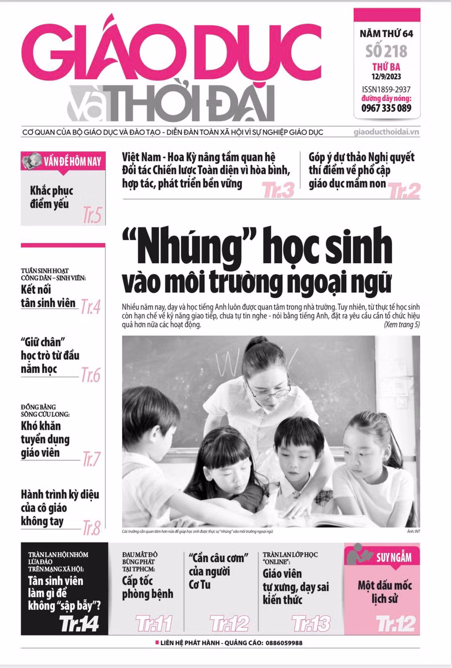 Tin tức báo in 12/9: TPHCM cấp tốc phòng bệnh cho học sinh